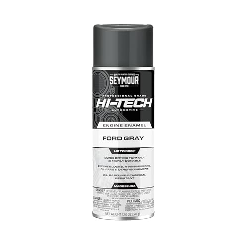 Seymour Paint EN-43 Hi-Tech Engine Spray Paint, Ford Gray 12 Ounce (Pack of 1) - color: Ford Gray