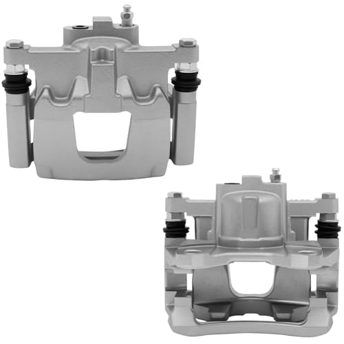SCITOO Rear Left+Right Brake Calipers With Bracket 18B5046 18B5047 - size: Rear[18B5046 & 18B5047]Silver