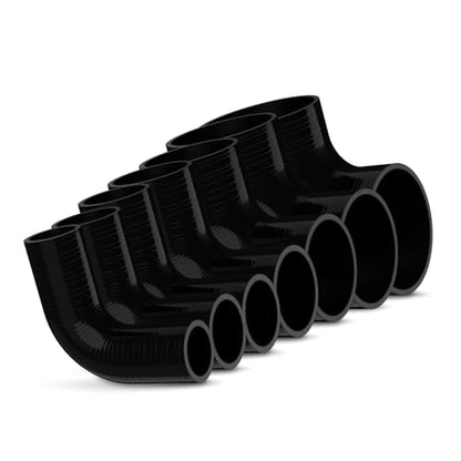 Endure 90 Degree Silicone Elbow Intake Hose 4-Ply, 1.5"(38mm) - Black - color: Black, size: ID - 1.5Inch(38mm)