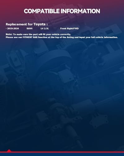KAX NCV69130 Front Right CV Axle Shaft Assembly Fit For 2019-2024 Toyota RAV4, 1 PCS CV Axle - size: Front RAV4 2019-2024