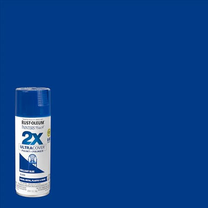 Rust-Oleum Painter's Touch 2X Ultra Cover Spray Paint, Gloss Brilliant Blue - color: Gloss Brilliant Blue, size: 12 Ounce (Pack of 2)