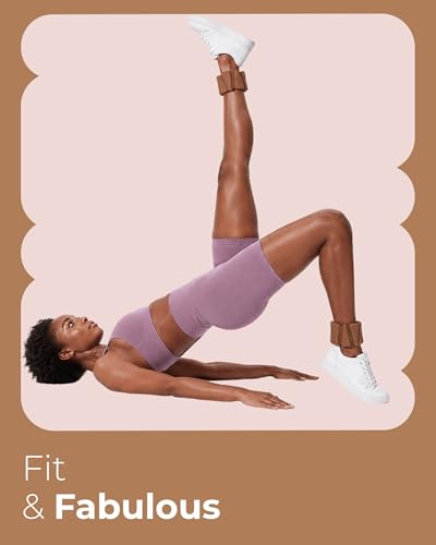 Pilates Wrist & Ankle Weights | Adjustable Weighted Bangles | 1/2/3LB Each - color: Mocha, size: 1 LB