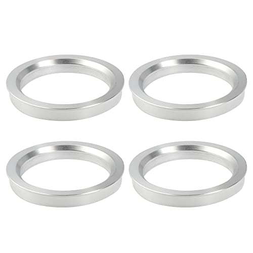 X AUTOHAUX 4pcs OD 72.6mm to ID 58.1mm Aluminium Alloy Hub Centric Rings - size: 58.1mm