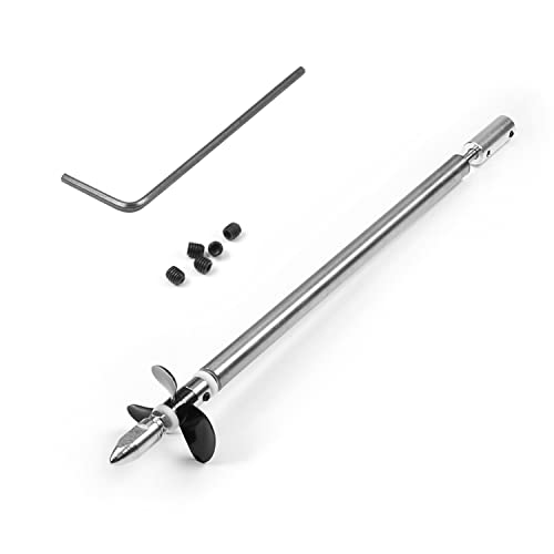 Fielect Drive Shaft w Propeller and Universal Joint for RC Boat, L200mm Shaft, L150mm Sleeve, D36mm Propeller, Fit for 2mm Motor Shaft - color: 2.00mm 20cm 15cm