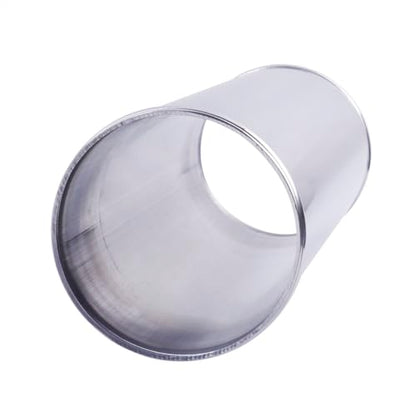Aluminum Pipe Tube Intercooler Hose OD102mm(4"), 6061 Aluminu Air Intake Tube, Length 11.8" (300mm), Thickness 2mm Silver Aluminum Alloy Exhaust Pipe - size: OD102(4"), style: Straight