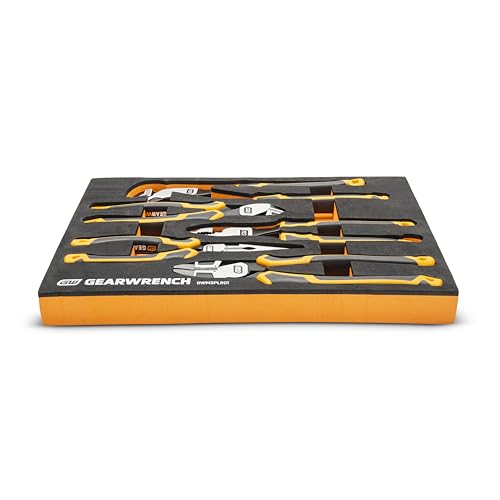 GEARWRENCH 5 Piece Pitbull Pliers Set in Foam Storage Tray| GWMSPLR01