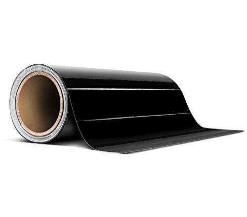 VViViD Black Gloss Air-Release Adhesive Vinyl Tape Roll (6 Inch x 20ft) - size: 6" x 20ft