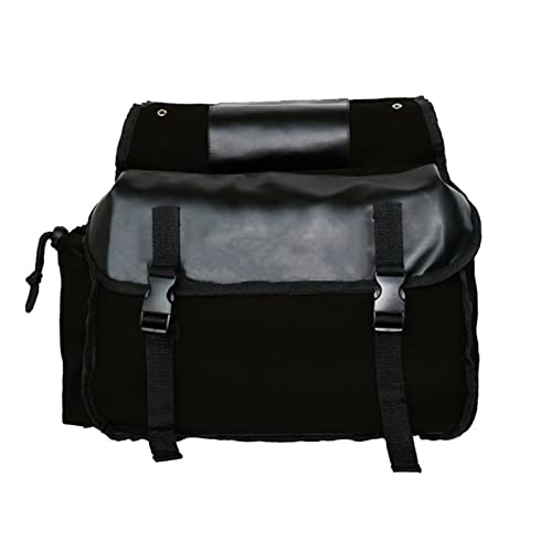 Shkalacar Saddlebag Panniers Bag Saddlebag Side Tool Bags Motorbike Large Capacity Saddle Bag Waterproof Panniers Box Side Tools Bag Pouch Cycling Luggage Bag Riding Saddlebag with 2 Side Pockets - color: Black