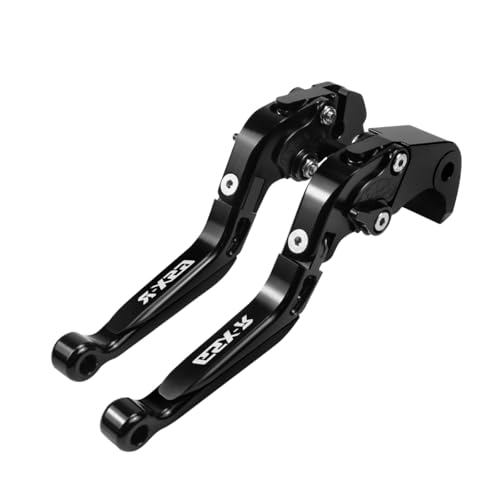for Suzuki GSXR 600 750(2006-2024) 1000R(2009-2024) GSX-R 1000(2005-2006) Motorcycle Clutch Lever Folding Extendable Adjustable Handlebars Brake and Clutch Levers Set(Black) - color: Black