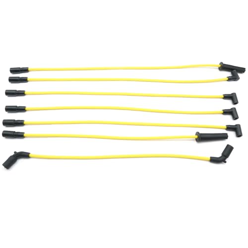 7 Pack 8mm Ignition Spark Plug Wire Set, Replacement for Chevrolet Express 1500 2500 1996-2005 Replacement for GMC Savana 1500 2500 1996-2007 4.3L V6 Engine