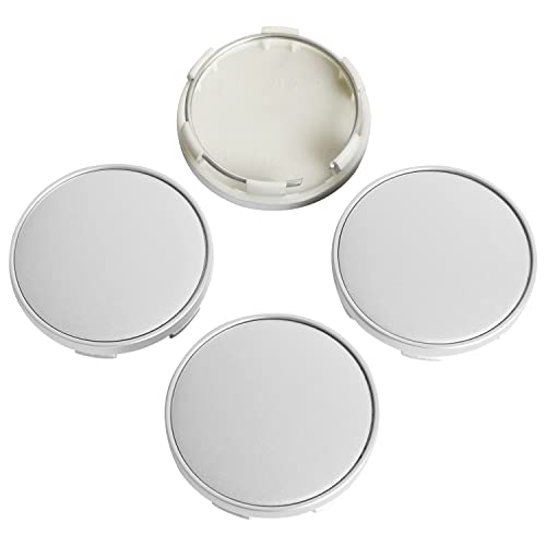 KitsPro 2.2Inch 56MM Wheel Center Caps, Pack of 4 (Silver, Outer 56MM, Inner 53MM) - color: Silver, size: Outer 56MM , Inner 53MM