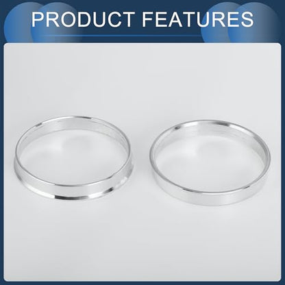 Hub Centric Rings, 63.4mm ID to 67.1mm OD Vehicle Wheel Hubrings Aluminum Alloy, 4 Pcs - size: 63.4mm to 67.1mm
