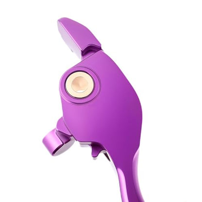 Motorcyle Adjustable Short Brake Clutch Lever Compatible with for Harley Touring Street Road Glide 2024-2025 (Purple) - color: Purple