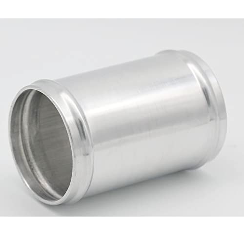 63mm(2.5") OD, Length 3" (76mm), Straight 2.5 Inch 6061 Aluminum Hose Joiner Tube Intercooler Pipe Connector High Class Glossy Polished Treatment Air Intake Tube with Bead Roll, 2 PCS - size: OD 2.5" (63mm)- 2 PCS