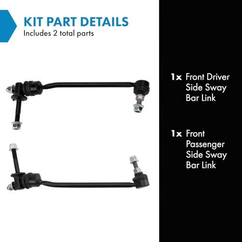 TRQ Front Sway Bar Link Set - style: PSA19884