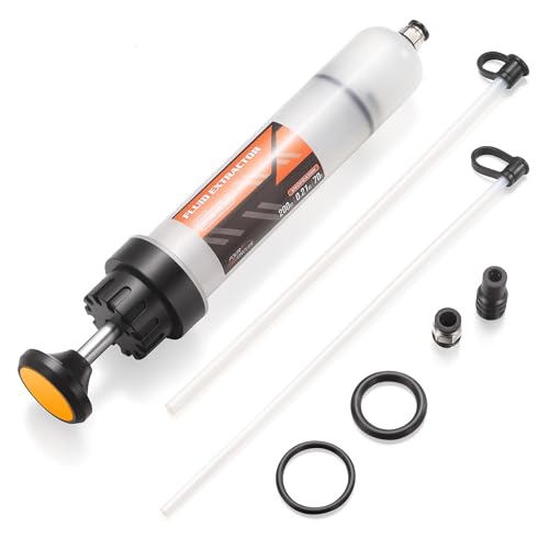 FOUR UNCLES Fluid Transfer Syringe for Engine Oil & Gear Oil 200cc - size: 200cc