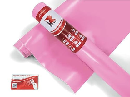RVINYL Avery Dennison SW900 514-O Supreme Vinyl Vehicle Wrapping Film, Car Wrap Sheet Roll in Satin Bubblegum Pink, 12in x 60in with Application Card - color: Satin Bubblegum Pink, size: 1ft x 5ft