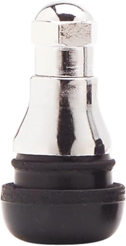 TR412C Chrome Snap-in Rubber Valve Stems for Golf Carts, ATV, UTV Lawn Mowers - Qty: 5