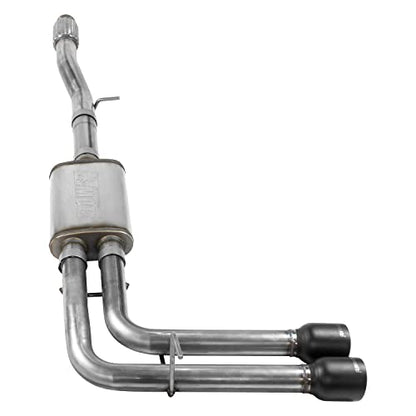 Flowmaster 717787 FlowFX Cat-Back Exhaust Kit Dual 2.5 Inch Stainless Steel 4 Inch Black Ceramic Tips Compatible with 2014-2019 Classic Body Chevy Silverado GMC Sierra 1500 Crew Double Cab 4.3L 5.3L