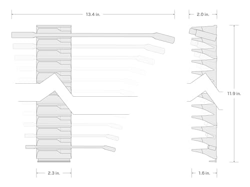 TEKTON Combination Wrench Set, 15-Piece | WCB95102 - size: 15-Piece (1/4-1 in.), style: Modular Wrench Organizer
