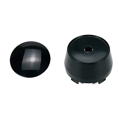 Modengzhe 4PCS Wheel Center Caps, 60mm Wheel Rim Hub Center Covers (Black) - color: Black