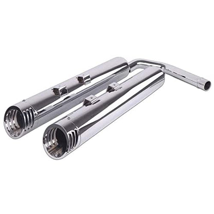 SHARKROAD Exhaust for Kawasaki Vulcan Tourers, Slip-On Pipes for Kawasaki Vulcan Vaquero 1700 and Kawasaki Vulcan Voyager 1700 Touring Models, 20CC