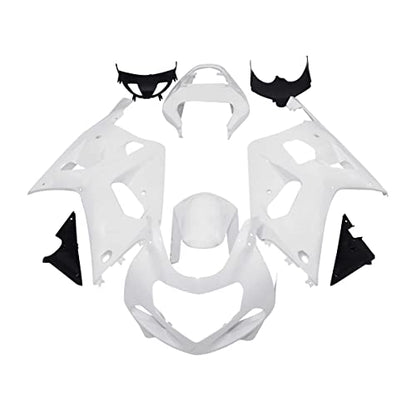 SLMOTO Unpainted INJECTION MOLDED ABS Fairing Kit Bodywork Fit for Suzuki GSXR600 GSXR750 2001 2002 2003 - color: Black