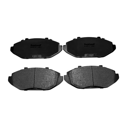 Front and Rear Ceramic Brake Pad for 1998-2002 Ford Crown Victoria Lincoln Town Car Mercury Grand Marquis, Disc Brake Pad Replacement P-748 P-674A