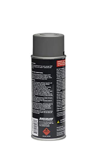 Quicksilver 802878A12 Mariner Silver Enamel Paint, 12 Oz. Spray Can - color: Mariner Silver