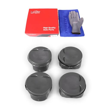 Engine Forged Piston & Ring Set Φ82.5mm PinΦ23mm CR9.6 for Audi VW 2.0 TSI TFSI EA888 Gen3 OE# 06L107065BR