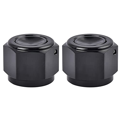 EVIL ENERGY 12AN Flare Cap Block off Fitting Plug Black 2PCS - size: 12AN