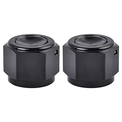 EVIL ENERGY 12AN Flare Cap Block off Fitting Plug Black 2PCS - size: 12AN