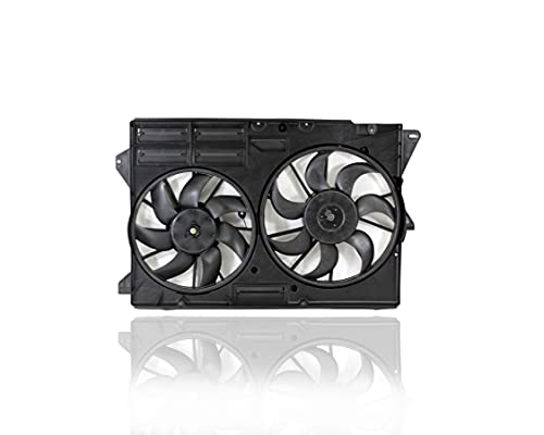 Dual Radiator and Condenser Fan Assembly - Pacific Best Inc. Compatible/Replacement for FO3115206 11-15 Ford Explorer, 16-19 Explorer-Police 3.5L-Turbo, 16-18 Explorer 2.3L