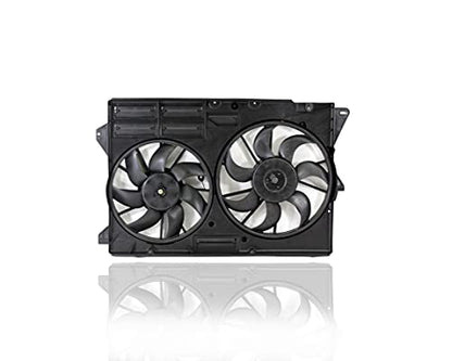 Dual Radiator and Condenser Fan Assembly - Pacific Best Inc. Compatible/Replacement for FO3115206 11-15 Ford Explorer, 16-19 Explorer-Police 3.5L-Turbo, 16-18 Explorer 2.3L