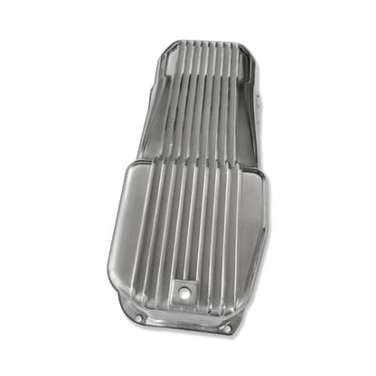 Finned Polished Oil Pan for Chevy SBC 283 305 327 350 400 1980-1985 - color: Polished, size: 1980-1985 SBC