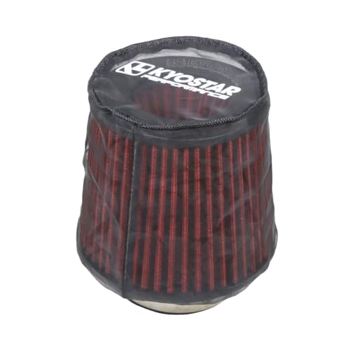 KYOSTAR Universal Air Filter Cover for Car Cold Air Intake Systems, Flexible Air Filter Sock for Cone High Flow Air Filter, Dustproof Washable High-Flow Air Cleaner Wrap, 5.9" Height & 6.1" Diameter. - color: 5.9" (151mm), Air Filter Cover