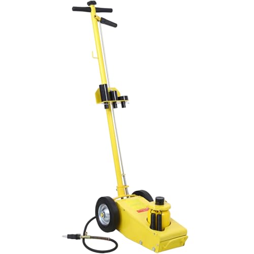 22 Ton Hydraulic Floor Jack Metal Yellow Unmatched Strength Heavy-Duty Tasks Commercial Use