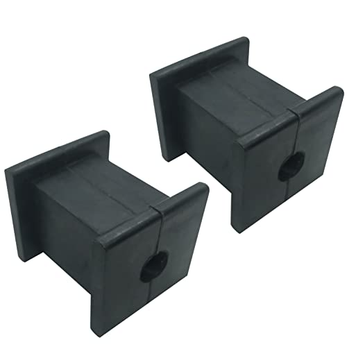 Exhaust Hanger Bushing Muffler Insulator 3/8 ID 1 Hole Shock Absorbent Bracket Rubber Black, Pack of 2