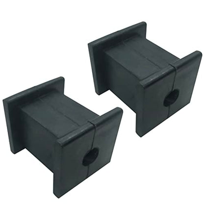 Exhaust Hanger Bushing Muffler Insulator 3/8 ID 1 Hole Shock Absorbent Bracket Rubber Black, Pack of 2