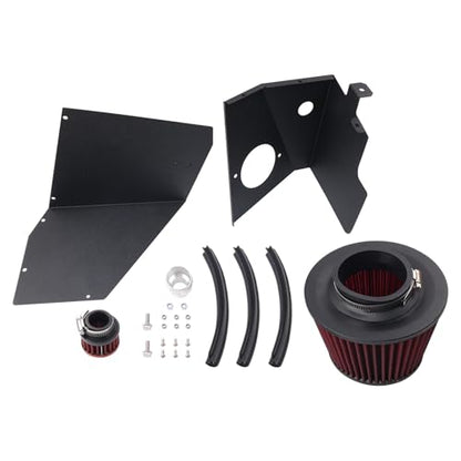 Cold Air Intake Compatible with 2000-2006 Audi TT 8N / 1999-2006 VW GTI MK4 / 1999-2005 VW Jetta MK4 / 1999-2005 VW Jetta GLI MK4, Heat - Resistant Aluminum Pipe, High - Flow Filter