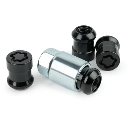 Wheel Lock Lug Nut Set, Black-Chromed, Short Type 08W42S2A100