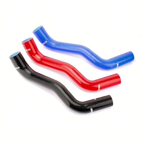 Radiator Coolant Silicone Hose Kit Upper and Lower 2Pcs, Fit for Dodge Ram 1500 2500 3500 2004-2008 V8 5.7L Truck Engine (Black) - color: Black