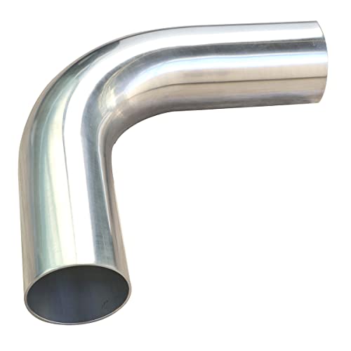 1.75" (45mm) OD 90 Degree Aluminum Elbow Pipe Intercooler Pipe Air Intake Tube, 1.5D Radius, Aluminum Alloy Tube High polished (90 Degree, OD 1.75" (45mm)) - color: 90 Degree, size: OD 1.75" (45mm)