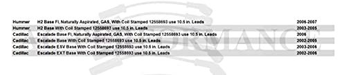 AC PERFORMANCE 671-8062 High Performance Spark Plug Wire Set - style: 671-8062