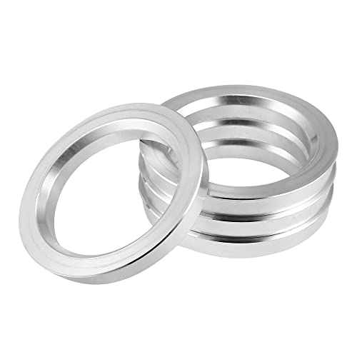 X AUTOHAUX 4pcs OD 72.6mm to ID 54.1mm Aluminum Alloy Hub Centric Rings - size: 2.13"
