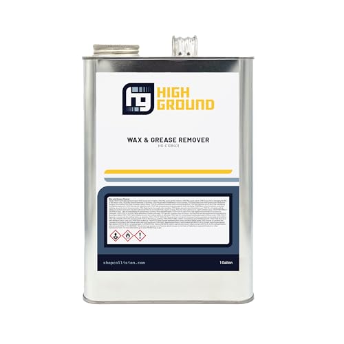 High Ground Wax and Grease Remover for Automotive Refinish Prep, 1 Gallon - Professional Grade, Fast-Acting, Surface Preparation