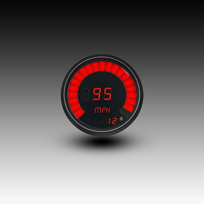 Intellitronix Speedometer Bargraph Memory Programmable Black Bezel M9222R (Red) - color: Red