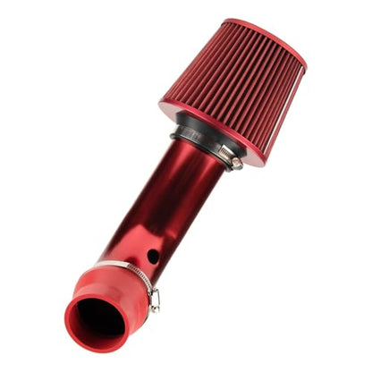 KAC 3" Universal Cold Air Intake Kit (Red)