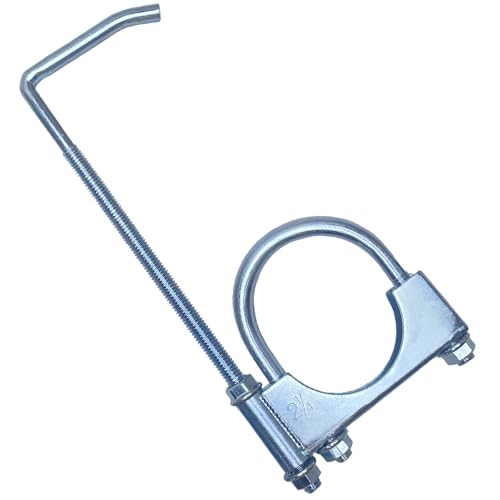 2.25" Universal Exhaust Clamp With Hanger, Muffler Hanger, 1 Pack - size: 2.25"