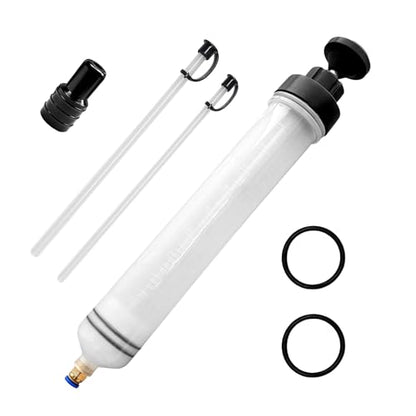 500cc Automotive Fluid Extractor Pump, Multi-Purpose Manual Oil Transfer Pump with 2 Extension Tubes, Universal Fluid Change Syringe Extraction and Filling Tool for Most Cars - color: 500cc